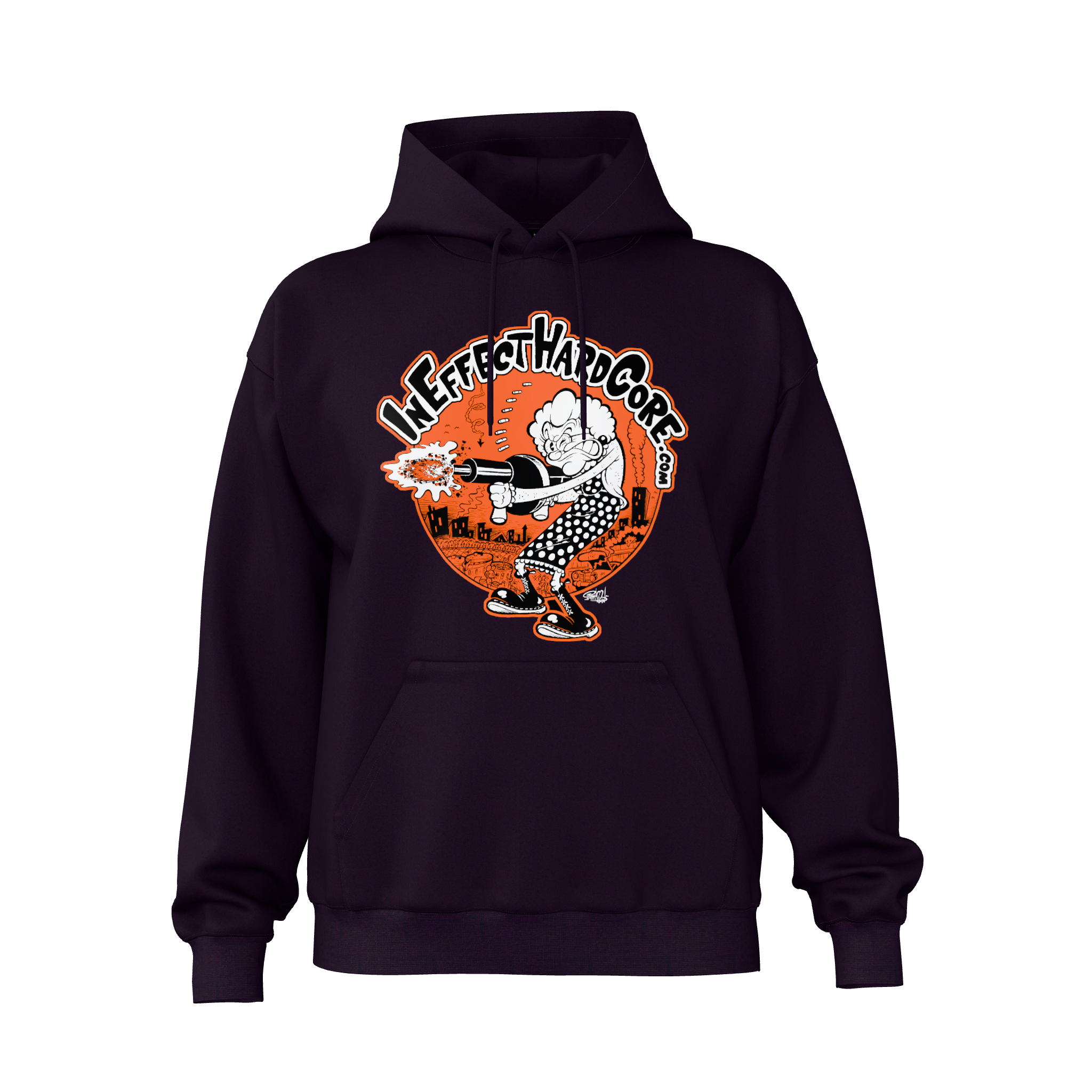 IN EFFECT Orange Granny Hoodie
